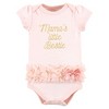 Hudson Baby Infant Girl Cotton Bodysuits, Vintage Blossom Tutu - image 3 of 4