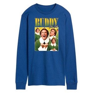 Men's - ELF - Christmas Buddy the Elf Long Sleeve Graphic T-Shirt - 1 of 4