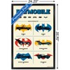 Trends International DC Comics Batman: 85th Anniversary - The Batmobiles Logos Framed Wall Poster Prints - 3 of 4