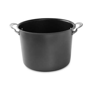 Granite Ware Enamel on Steel 4-Quart Bean/Stock Pot with lid, Speckled Black
