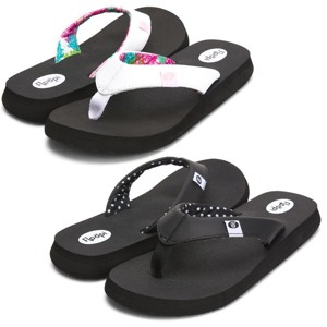 Floopi Women's Bella Yoga Mat Thong Flip Flop 2 pack - 1 of 4