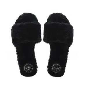 Women's Wo's Averie Faux Fur Slipper - solei sea - 1 of 4