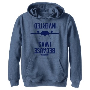 Boy's Top Gun Because I Was Inverted Pull Over Hoodie - 1 of 4