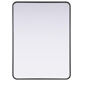 Elegant Lighting Contour Metal Rectangle Mirror 30x40 in Black - 1 of 4