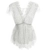 Memoi Women's Ava Lace Boyshort Romper with Sweetheart Neckline - 3 of 4
