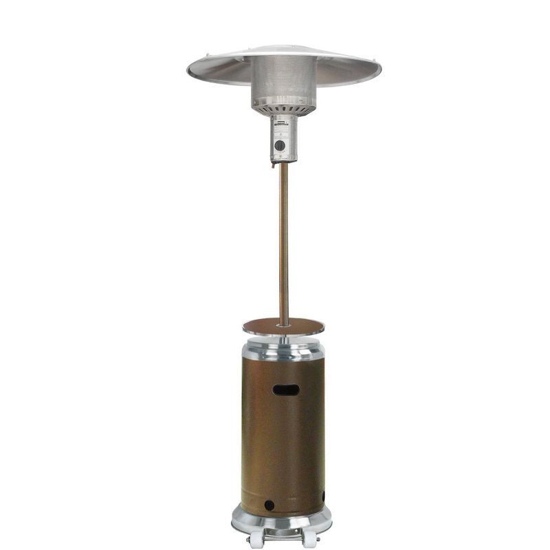 Two-Toned Patio Heater - Stainless Steel/Hammered Bronze - AZ Patio Heaters, 1 of 8