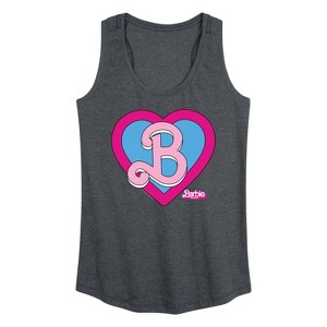 Women's - Barbie - Heart Crest Graphic Racerback Tank - 1 of 4