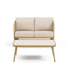 Outdoor Patio Furniture Set All Weather Wicker Conversation Set - 3 of 4