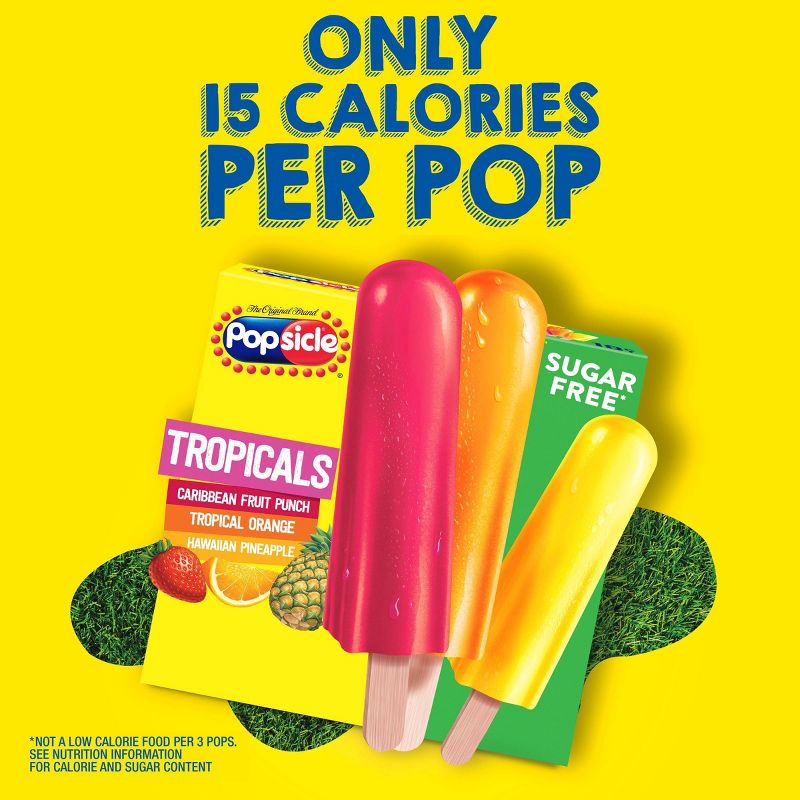 Popsicle Sugar Free Tropicals Ice Pops - 18pk, 5 of 16