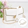 Unique Bargains Metal Corrosion-Resistant PU Leather Purse Flat Chain Strap 2 Pcs - 4 of 4