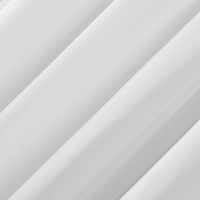 Emily Sheer White Polyester Rod Pocket Curtain Panel