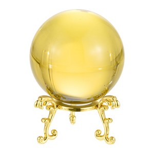 Unique Bargains Home Office Decorative Crystal Ball with Gift Box and Metal Stand - 1 of 4