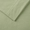 Elegant Solid Micro Fleece Sheet Set, All Season Bedding Sets, Cozy Home Textile fits Lux Bedroom Decor,Valentine's Day Gifts - 3 of 4