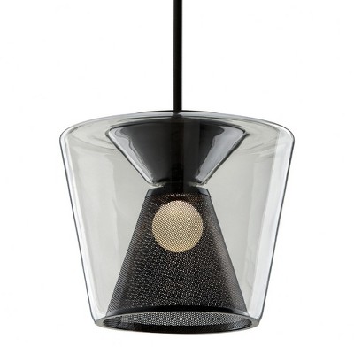 Troy Lighting Berlin 1 - Light Pendant in  Gunmetal Clear Shade