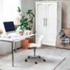 SKONYON 2 Door Kitchen Pantry 5-Tier Storage Cabinet with Adjustable Shelves - 4 of 4