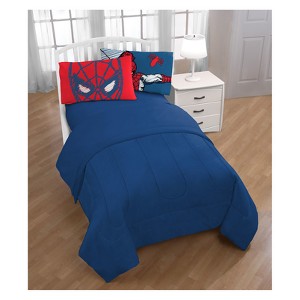 Marvel Spider-Man Standard Pillowcase Blue/Red, Red Blue