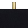Vienna Full Spectrum Belle Modern Table Lamp 33 1/4" Tall Clear Crystal Glass Black Drum Shade for Bedroom Living Room Bedside Nightstand Office House - 3 of 4