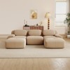 Aukfa Modular Corduroy Sectional Sofa with Ergonomic Support - Pet Friendly, Easy Assembly, Non-Slip Base Design - 2 of 4
