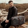 Canvas Duffle Bag for Travel, 60L Large Capacity Weekender Carry On with Removable Strap, Vintage Look for Men and Women - 2 of 4