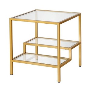 Metal Contemporary Side Table  in Gold - Henn&Hart - 1 of 4