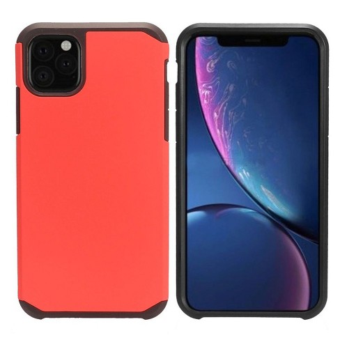 Insten Hard Dual Layer Tpu Cover Case For Apple Iphone 11 Red Black By Eagle Target