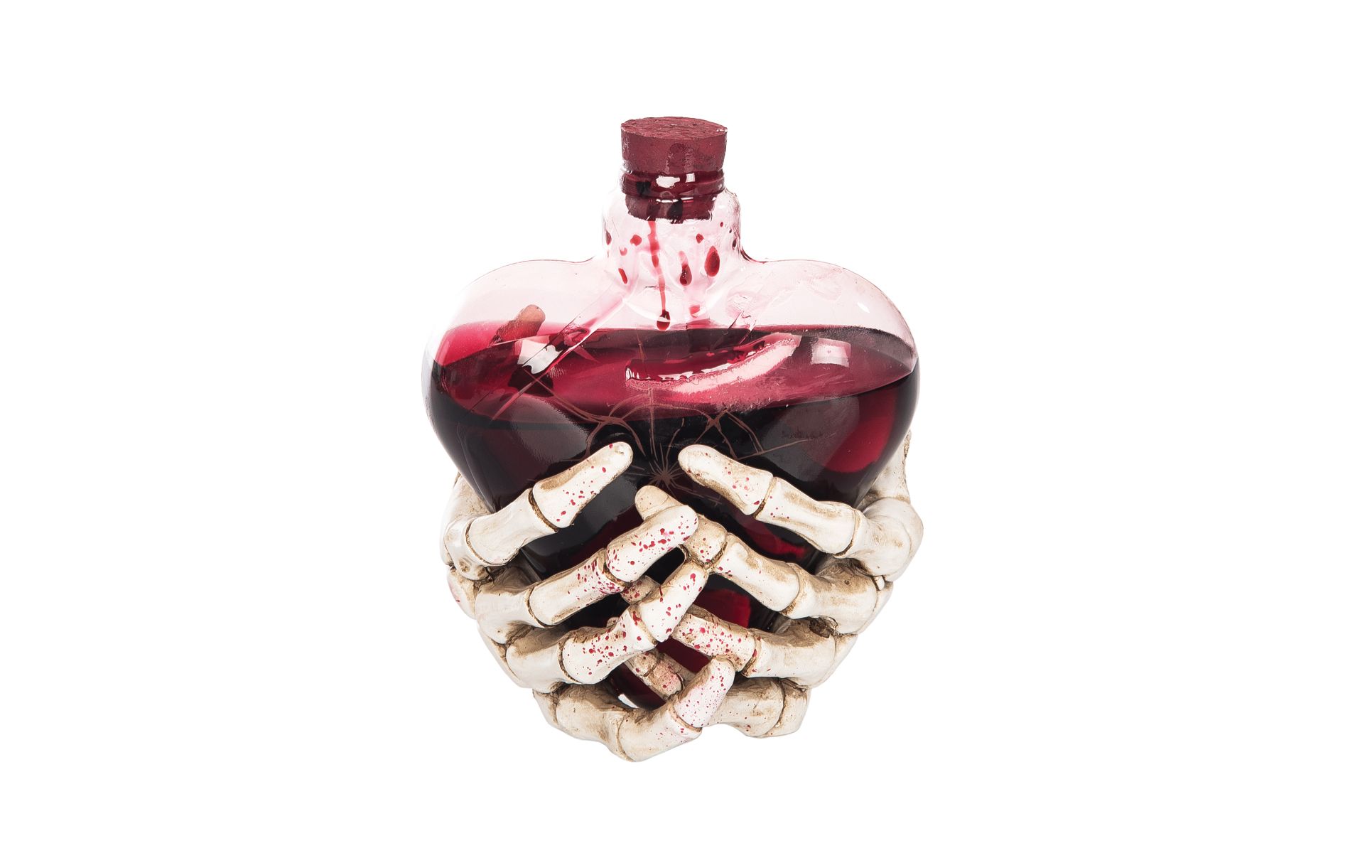 Gallerie II Skeleton Hands Decorative Halloween Glass Bottle Figurine