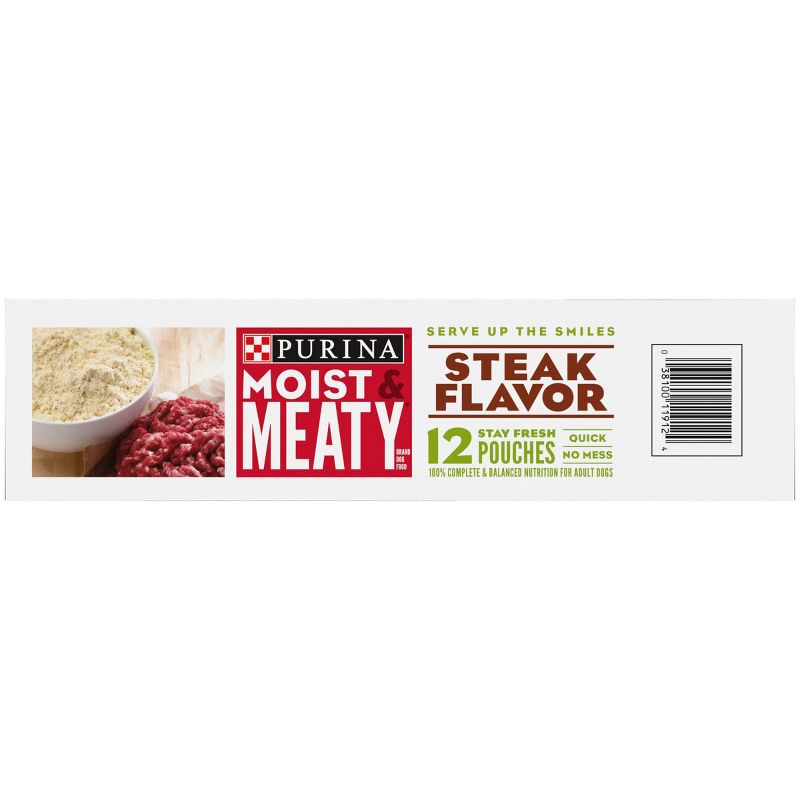 Moist &#38; Meaty Beef Steak Flavor Dry Dog Food - 12ct, 6 of 10