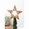 Kalalou Set of Three Christmas Topiaries – Green with Natural Star Holiday Decor - 3 of 4