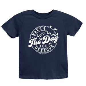 The Juniper Shop SmileyWorld Have The Day You Deserve Circle Youth Short Sleeve Tee - 1 of 4
