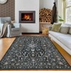 Machine Washable Vintage Runner Rug: Non-Slip Low-Pile Kitchen Rug, Ultra-Thin Distressed Indoor Floor Cover for Bedroom, Laundry Room - 4 of 4
