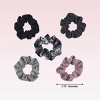 scünci No Damage Scrunchies - Pink/Greys - All Hair - 5pk - image 3 of 3