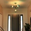 Rennnsan Jandelle 24" W 4 - Light Bubble Milk Glass Mid-Century Modern Dimmable Flush Mount Chandelier - 4 of 4