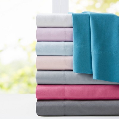 Charcoal Queen Solid Microfiber Sheet Set