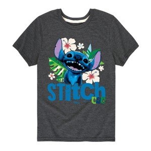 Boys' - Lilo And Stitch - Stitch Smiling 626 Short Sleeve Graphic T-Shirt - 1 of 4