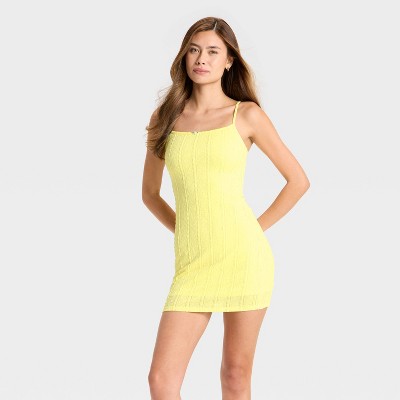 Women's Rosette Lace Slip Mini Bodycon Dress - Wild Fable™
