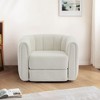 NicBex Swivel Accent Chair,Modern Arm Chair with Wood Base Side,Comfy Swivel Accent Chair with Wide Upholstered for Living Room,Bedrrom,Office - 2 of 4