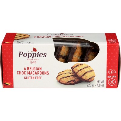 Poppies Cookie Macaroon Chocolate Drizzled - Pack Of 12 - 7.8 Oz : Target