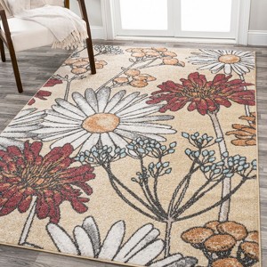 Dizi Modern Botanical Wildflower Area Rug - JONATHAN Y - 1 of 4