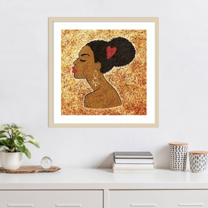 Amanti Art Glitter Girl by Martina Pavlova Framed Wall Art Print - 1 of 4