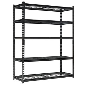 Heavy Duty Garage Shelving Units,5-Tier Adjustable Storage Shelves,Loads 2500 LBS,Adjustable Garage Storage Shelving, Metal Storage Utility Racks Shel - 1 of 4