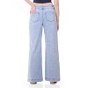 Rekkuna Women's Pull-On Wide Leg Jeans – Mid-Rise Stretch Shaping Denim with Slant Pockets and Flattering Fit - 3 of 4