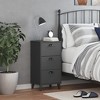 vidaXL Bedside Cabinet Accent End Table Bedroom Furniture Solid Wood Pine, 15.7"x13.8"x31.5" - 3 of 4
