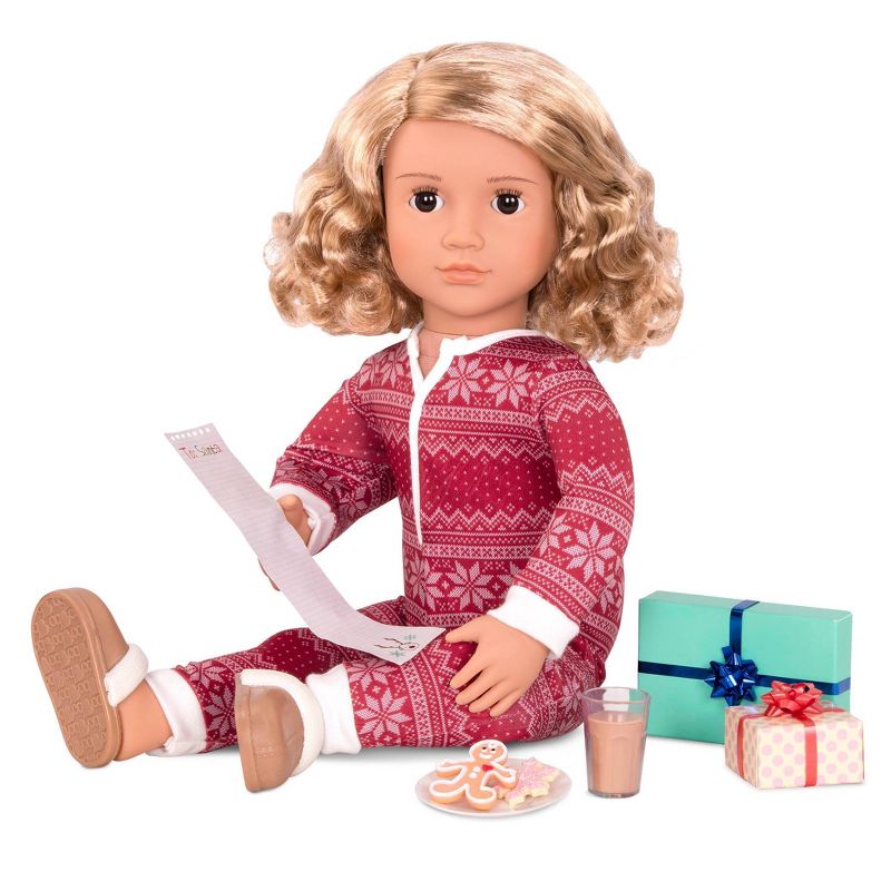 Our Generation Noelle with Storybook &#38; Outfit 18&#34; Posable Holiday Doll, 3 of 9