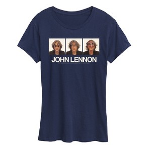 Women's - John Lennon - Glasses Portrait Short Sleeve Graphic T-Shirt - 1 of 4