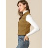 INSPIRE CHIC Women's Buttoned Washed Denim Vest with Faux Chest Flap Pockets - 4 of 4