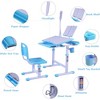 Runesay Kids Drafting Table Desk Set with Adjustable Height, LED Light and Bookstand - 4 of 4