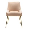 WestinTrends Upholstered Performance Velvet Accent Chair With Metal Leg - 4 of 4