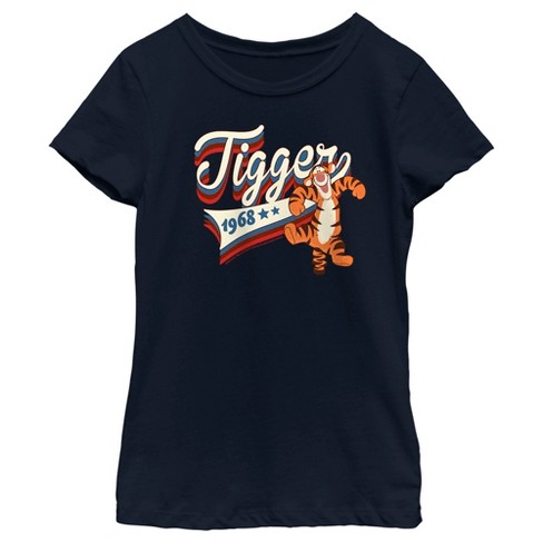 Girl's Winnie the Pooh Red, White, and Blue Tigger T-Shirt - image 1 of 4