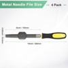 Unique Bargains Half-Round Metal File High Carbon Steel Diamond PVC Grip Handle Hand Files - 3 of 4