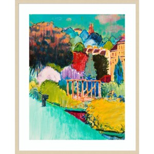 33" x 41" Towards St.Stephens by Marco Cazzulini Wood Framed Wall Art Print - Amanti Art: Modern Lithograph, Hardwood Frame, Wire Mount - 1 of 4